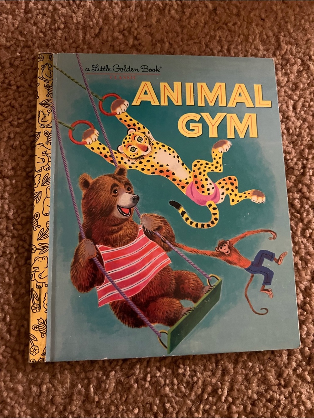 Little Golden Book: Animal Gym - Blue Kids Picture Book